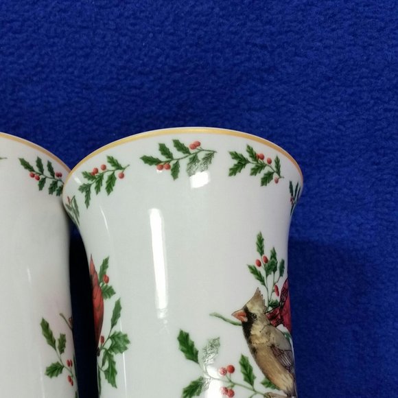 Cardinals In Holly Latte Mug Set Living Quarters Your Home Your Style Set of 2 - Picture 6 of 10